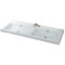 Rectangular White Double Ceramic Wall Mounted or Drop In Sink